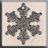 12039 Large Snowflake Crystal Bright 20 мм