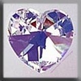 13045 Medium Heart Crystal AB 14.4/14 mm