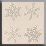 15001 White Metal Snowflake