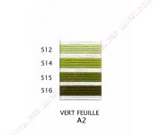 Шёлковое мулине Soie D'Alger 515 Vert Feuille