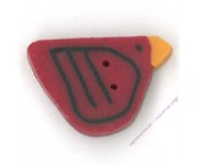 Пуговица 1110.S Маленькая красная птица (small red bird)