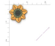 Пуговица 2259.S Маленький подсолнух (small sunflower)