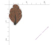 Пуговица 2275.S Маленький дубовый лист (small oak leaf)