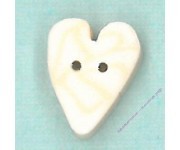 3336.S Маленькое белое бархатное сердце (small white velvet heart)