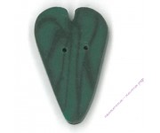 3339.L Большое зеленое бархатное сердце (large green velvet heart)
