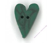 3339.S Маленькое зеленое бархатное сердце (small green velvet heart)
