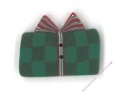 Пуговица 4454.S Маленький зелёный подарок (small green gift)