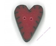 Пуговица AP1000.S Маленькое красное сердце (small red applique heart)