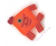 CB1021.M Средняя квадратная рыба оранжевого цвета (medium orange fish)