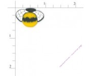 Пуговица 1101.L	Большая пчела (large bee)