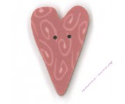 Пуговица NH1048.L Большое розовое сердце со спиралями (large rose nancy's heart)