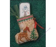 Gingerbread Mouse Reindeer Stocking (схема)