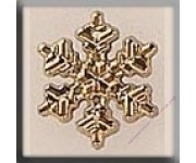 12036 Small Snowflake Gold 12 мм