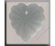 Пуговица Mill Hill 12070  Frosted Starburst Heart Matte Crystal