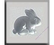 Пуговица Mill Hill 12135 Sitting Bunny Matte Crystal 10 мм