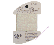 Металлизированная нить RG Treasure Braid PB10 White Pearl