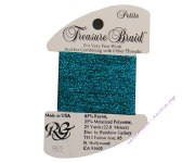 Металлизированная нить RG Treasure Braid PB22 Dark Turquiose