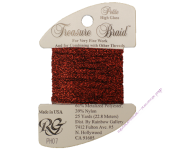 Металлизированная нить RG Treasure Braid PH07 Christmas Red