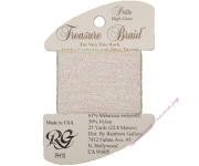 Металлизированная нить RG Treasure Braid PH10 White Pearl