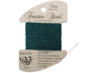 Металлизированная нить RG Treasure Braid PH12 Dark Turquoise