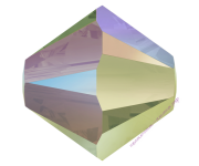 Бусина Кристалл Swarovski Crystal Paradise Shine (001 PARSH) 4 мм