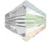 Бусина Кристалл Swarovski Crystal Satin Aurore Boreale (001 SATAB) 4 мм