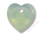Бусина-сердце Chrysolite Opal (294) 10 мм