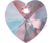 Бусина-сердце Light Rose Shimmer (223 SHIM) 10 мм