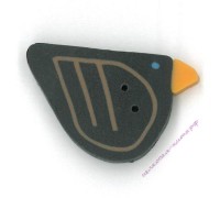 Пуговица 1106.L Большая чёрная птица (large black bird)
