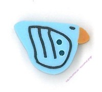 Пуговица 1108.S Маленькая синяя птица (small blue bird)