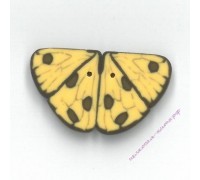 Пуговица 1142 Жёлтая бабочка (yellow butterfly)