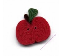Пуговица 2250.T Крошечное красное яблоко (tiny red apple)