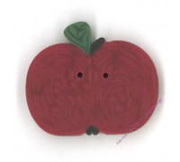 Пуговица 2250.L Большое красное яблоко (large red apple)