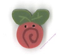 Пуговица 2310.T Крошечный малиновый бутон (tiny raspberry swirly bud)
