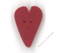 Пуговица 3309.M Среднее красное сердце (medium red heart)