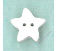 Пуговица 3313.S Маленькая белая звезда (small white star)