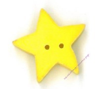 Пуговица 3327.L Большая лимонная звезда (large lemon star)