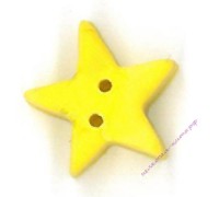 Пуговица 3327.M Средняя лимонная звезда (medium lemon star)