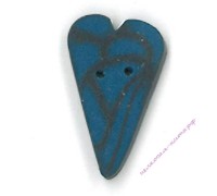 Пуговица 3338.M Среднее синее бархатное сердце (medium blue velvet heart)