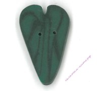 3339.L Большое зеленое бархатное сердце (large green velvet heart)