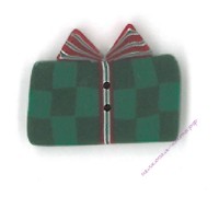Пуговица 4454.S Маленький зелёный подарок (small green gift)