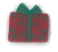 Пуговица 4456.S Маленький красный подарок (small red gift)