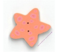 Пуговица 4415.L Большая оранжевая морская звезда (large orange starfish)