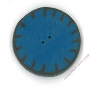 Пуговица AP1001.L Большой синий круг (large blue applique circle)