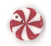 Пуговица NH1067.S Маленькая спиральная мятная конфета (small peppermint swirl)