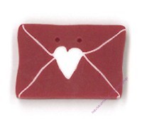 Пуговица RW1000.S Маленький конверт с сердечком (small love letter)
