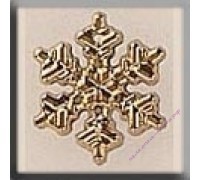 Пуговица Mill Hill 12036 Small Snowflake Gold 12 мм