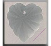 Пуговица Mill Hill 12070  Frosted Starburst Heart Matte Crystal