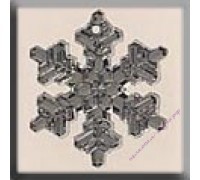 Пуговица Mill Hill 12039 Large Snowflake Crystal Bright 20 мм