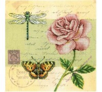 M70016 Почтовая открытка - Роза (набор)